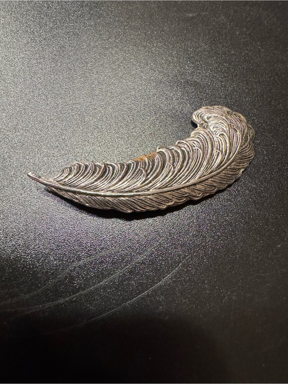 Vintage Sarah Coventry Silver Feather Brooch